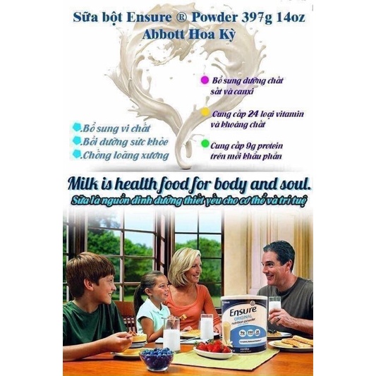 Sữa ENSURE ÚC-LINDA Trần’s