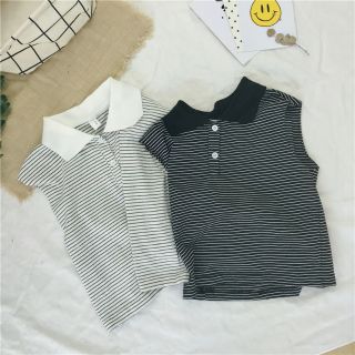 Áo polo kẻ cho bé- mẹ tít