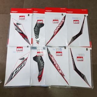 Bộ tem dàn áo Honda Sonic chính hãng 2019 - Màu Energetic Red cho dàn áo đỏ