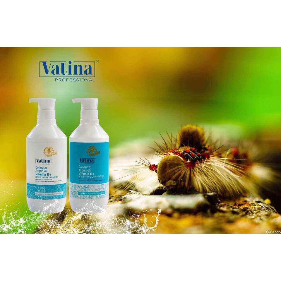 [FreeShip – Chính Hãng] Bộ dầu gội xả Vatina 800ml tinh chất Argan Oliu tái tạo cấu trúc tóc, phục hồi chuyên sâu