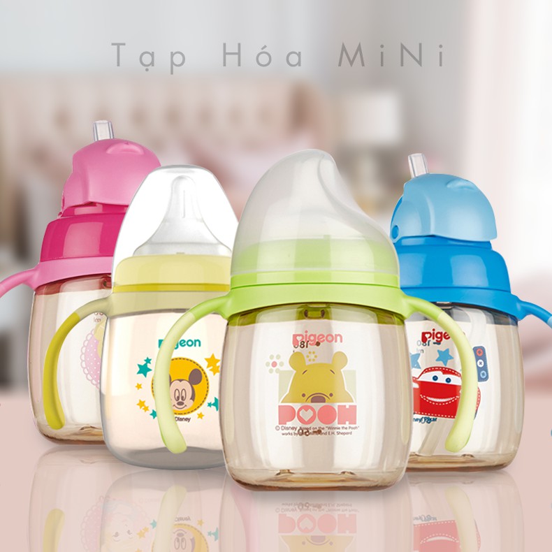 Bình sữa - Bình nước Pigeon Nội địa - Chính hãng Nhựa PPSU 180ml