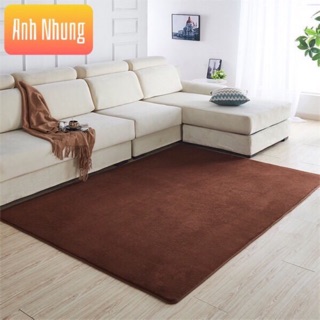 THẢM NỈ TUYẾT 1 MÀU ĐƠN SẮC - Màu Nâu