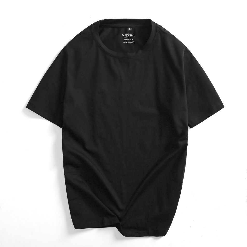 Áo thun Nam Feel Good Basic Tee phông trơn tay ngắn form regular fit chất liệu cotton 4 chiều 100% dày dặn co dãn