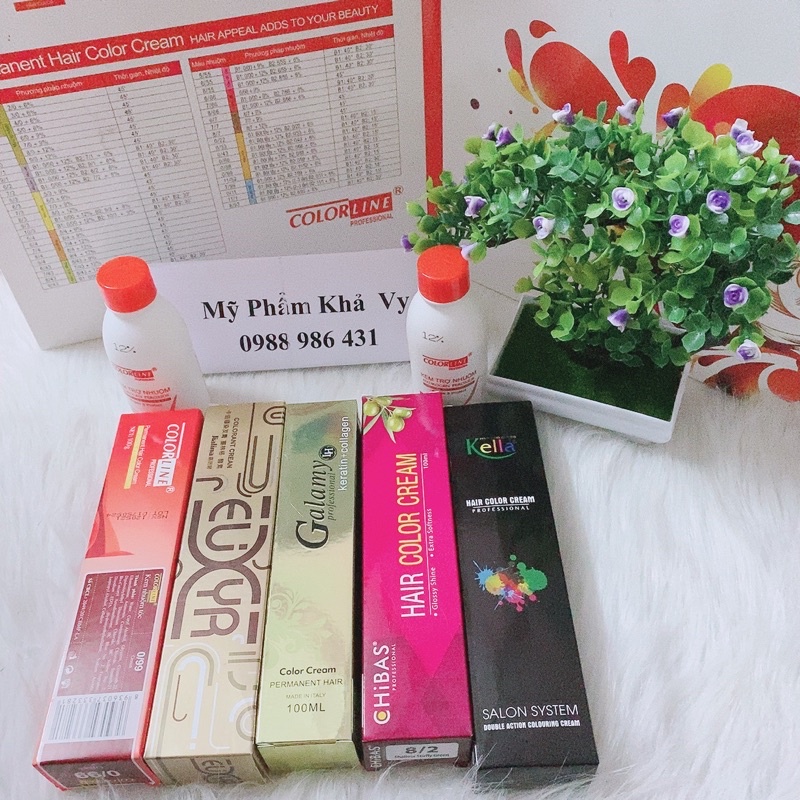 Thuốc Nhuộm Tóc Màu Đỏ Lửa 0/66 Mix Red Hair Coloring Cream