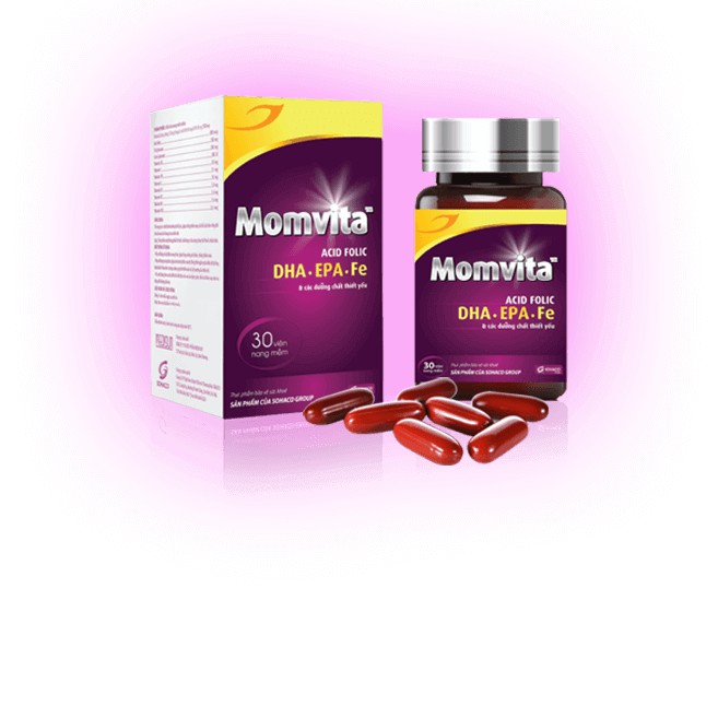 Vitamin bà bầu Momvita - Mẹ khỏe Bé thông minh - hộp 30 viên | BigBuy360 - bigbuy360.vn