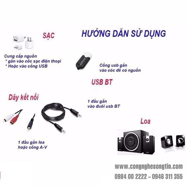 ✔️[Tốc độ 5.0] USB Bluetooth DONGLE 5.0 HJX 001 loại 1 không nhiễu - dùng cho loa,mixer, equalizer, amply, mic