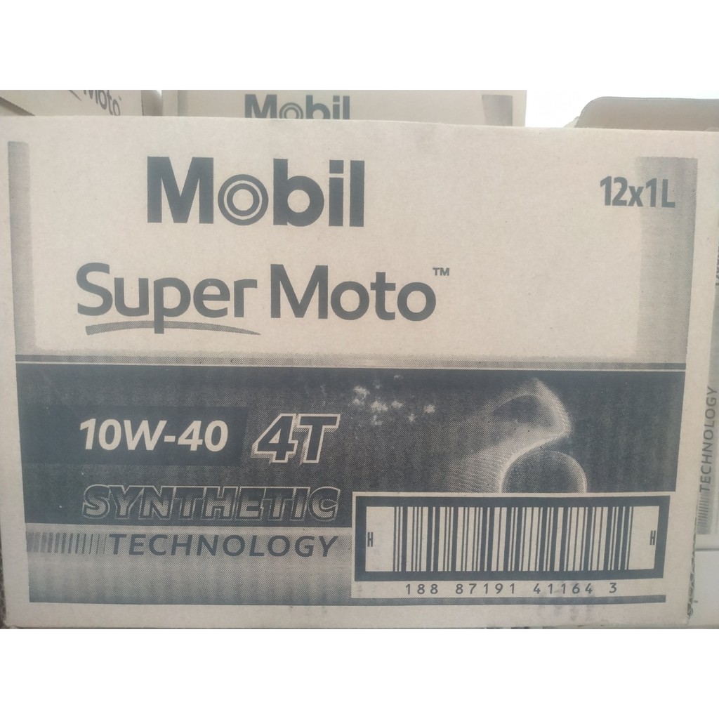 Nhớt Cho Xe Số Mobil Super Moto 10W-40 4T - Nhập Khẩu Singapore