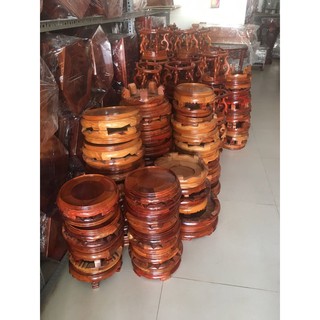 Đế bát nhang gỗ hương mặt 24cm