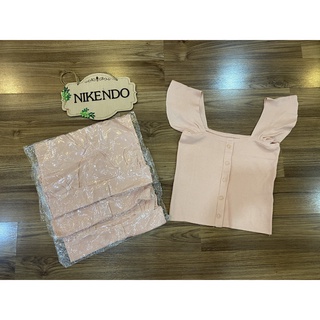 Xả Hàng Áo Croptop Cổ Vuông