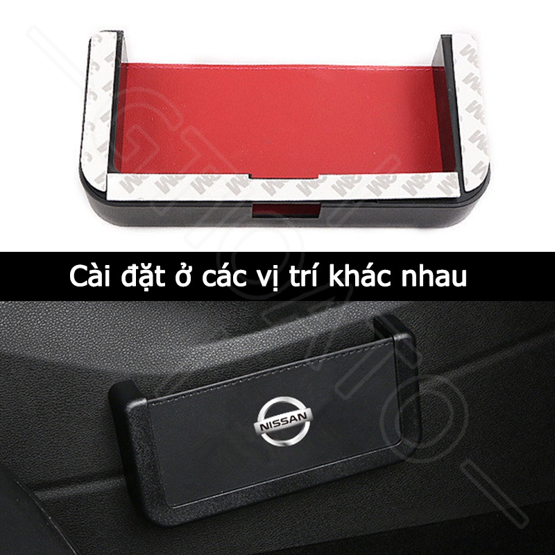 GTIOATO Hộp Đựng Điện Thoại Trên Oto Hộp Đựng Điện Thoại Trên Xe Túi Đựng Điện Thoại Trên Ô Tô Khay ĐựNg Đồ Ô Tô HộP ĐựNg Đồ TrêN Ô Tô Phụ Kiện Xe Hơi Cho Nissan X Trail Almera Sunny GTR Navara Teana Note Terra JUKE Kicks Serena ALTIMA Leaf