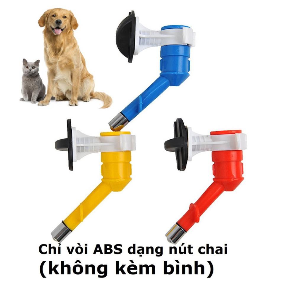 Hanpet.GV- Vòi treo chuồng chó mèo- Vòi tự động cấp nước cho thú cưng (đai to) (- 381)