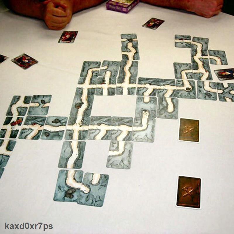 Hình Thật  Saboteur "Board Game 1+2 Version Bộ thẻ đồ chơi đào vàng Saboteur (cơ bản + mở