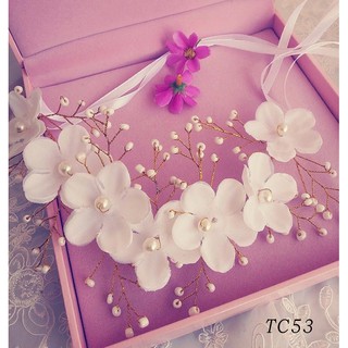 [Hana Gift] Hoa cài tóc cô dâu đính hạt - phụ kiện cưới