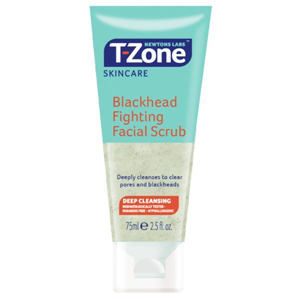 Kem Tẩy Da Chết T-ZONE Giảm Mụn Đầu Đen Tinh Chất Tràm Trà Blackhead Fighting Facial Scrub 75ml/150ml