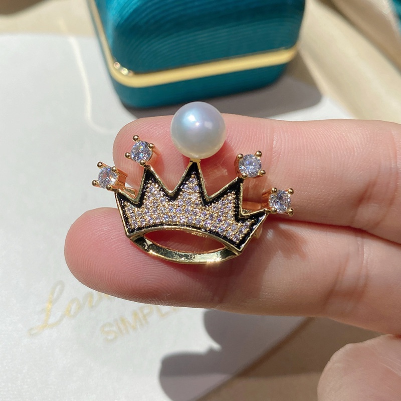 Ghim CàI ÁO HìNh Vương MiệN ĐíNh Zircon LấP LáNh ThờI Trang Cho Nữ