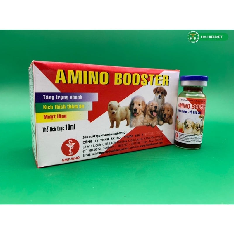 [Mã PET50K giảm Giảm 10% - Tối đa 50K đơn từ 250K] 10ml Amino booster - mượt lông, thèm ăn - dùng tốt cho chó