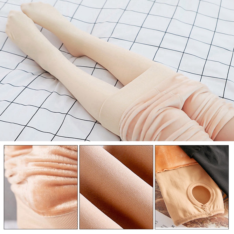 Quần Tất Dày Co Giãn Giữ Ấm Mùa Đông Thời Trang Cho Nữ