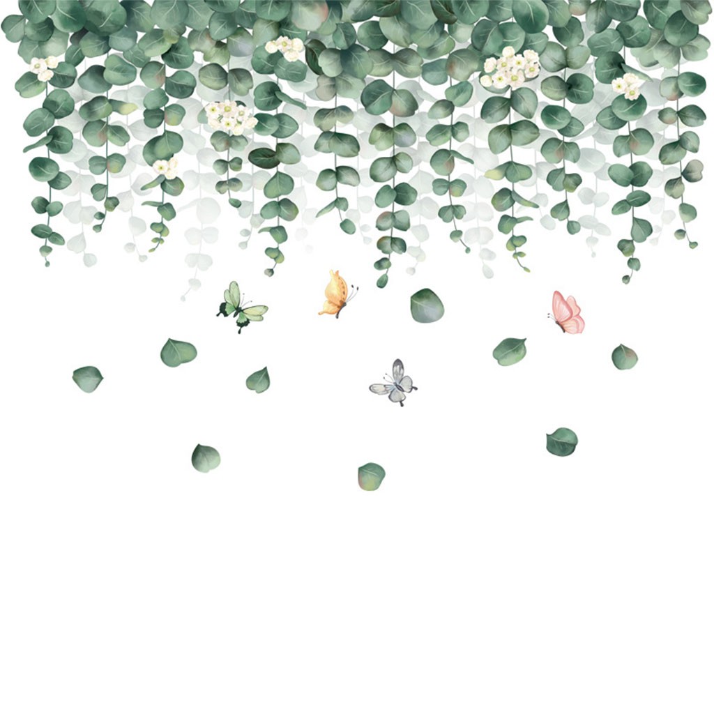 Decal dán tường, tranh dán tường phòng ngủ, quán cà phê, cửa hàng hình Dàn hoa BH77