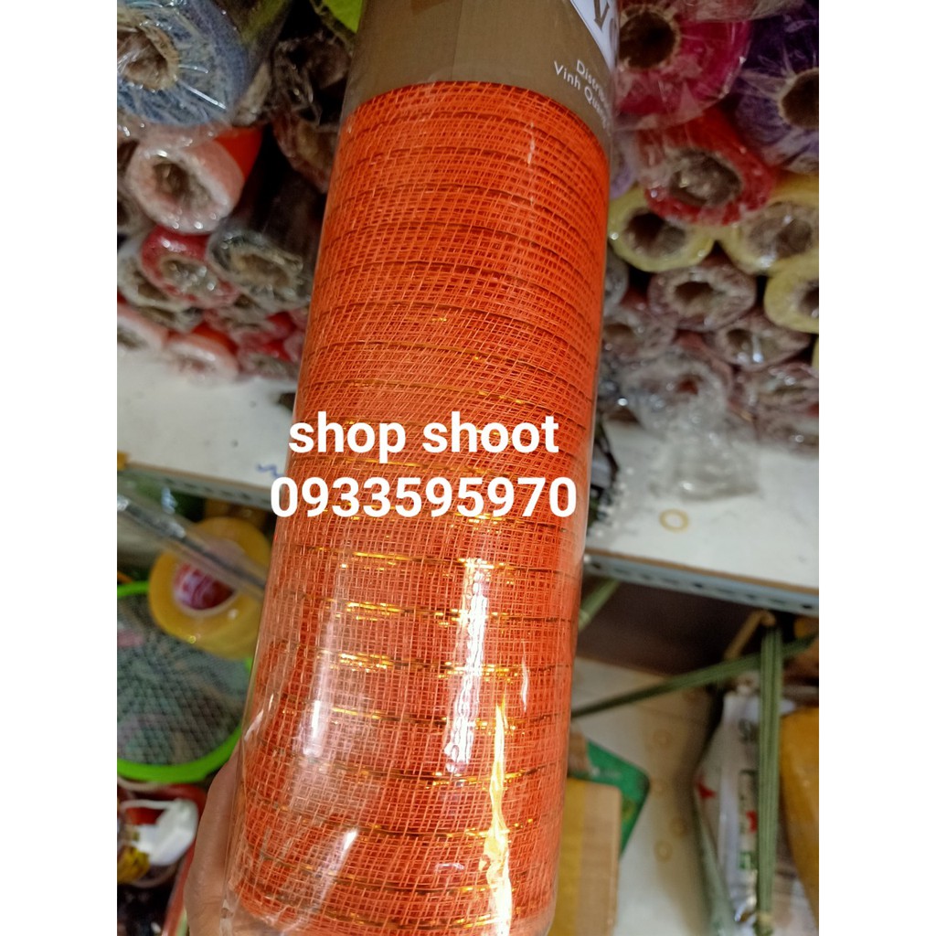 Lưới thô kim tuyến dùng bó hoa