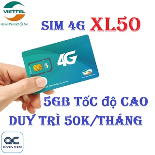 Sim 4G viettel 5GB tốc độ cao duy trì 50k