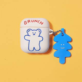 ốp airpod airpods case airpod 2 case airpod pro bọc airpods 2 ốp lưng airpod protective cover ❈►Airpods protective cover Apple wireless bluetooth headset hula hoop bear airpod2 silicone soft shell ipods cute sticker airpot charging case one or two pro