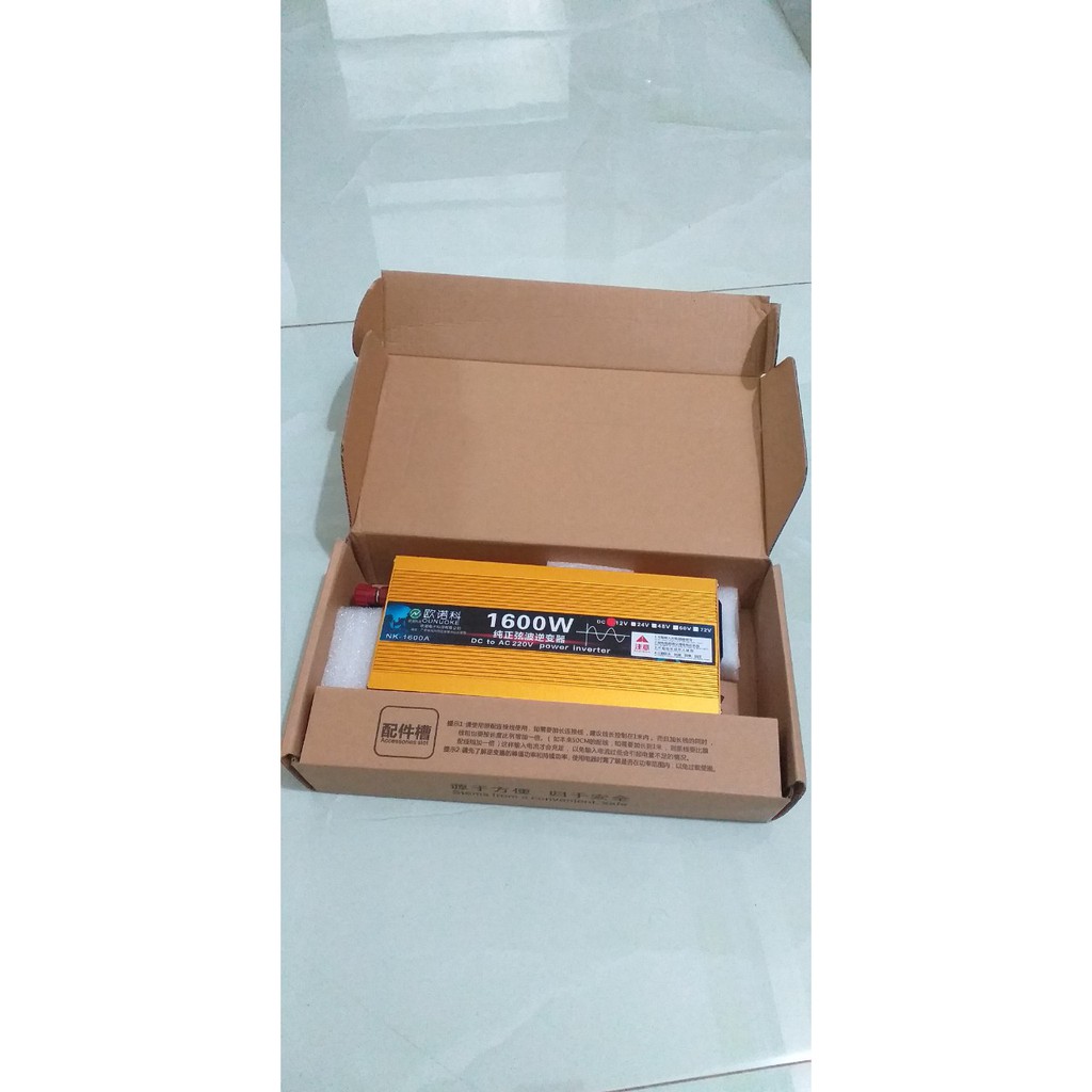 Kích sin chuẩn 12V lên 220V 1600w | BigBuy360 - bigbuy360.vn