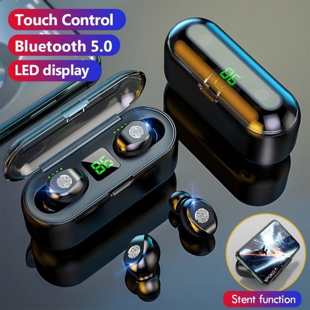 Tai Nghe Bluetooth Không Dây Amoi F9 Bản Quốc Tế - Chống Nước - Pin 280h - Kiêm Sạc Dự Phòng 2000mAh