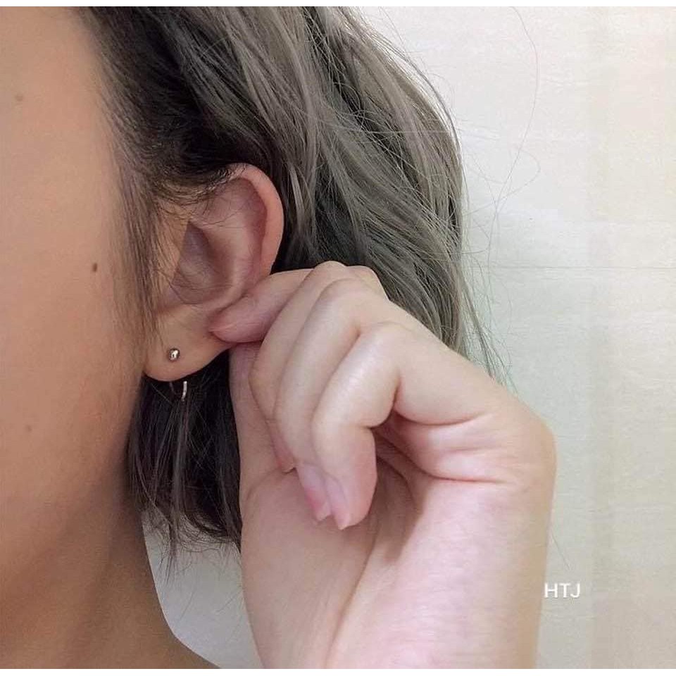 1 CHIẾC KHUYÊN BI BẠC TA DÁNG MÓC MỚI LẠI
