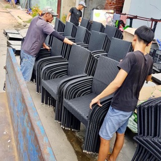 Thanh lý 80 ghế mây nhựa xuất dư giá rẻ