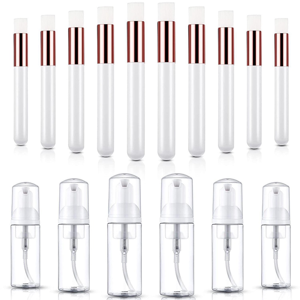 Set 32 Cọ Vệ Sinh Lông Mi / Mũi 50ml Làm Sạch Sâu Tiện Lợi Dành Cho Đi Du Lịch