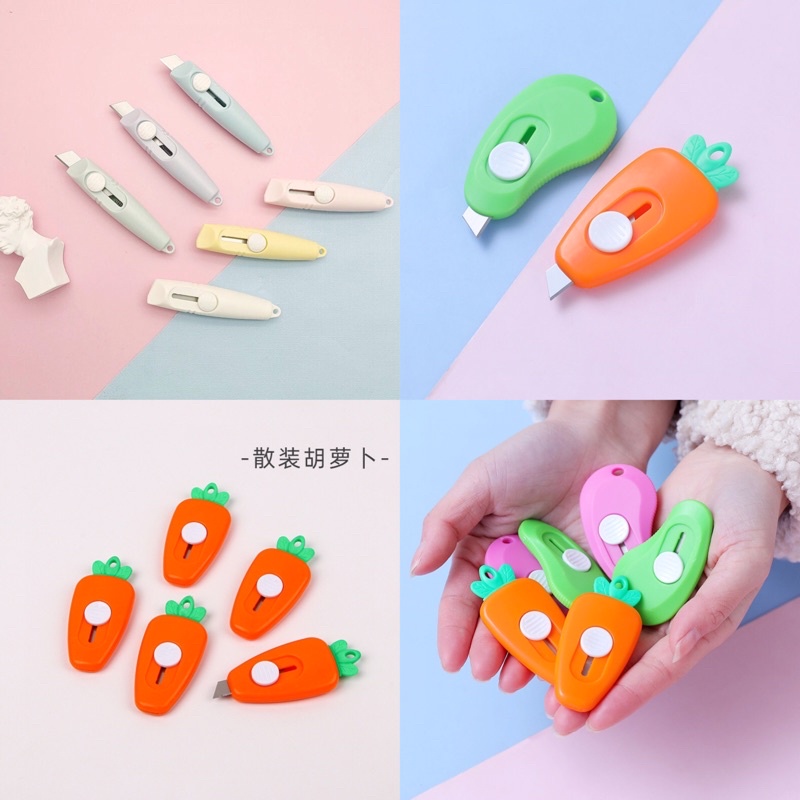 Dao rọc giấy mini nhiều mẫu, dao cắt nhiều hình tiện ích, dễ thương