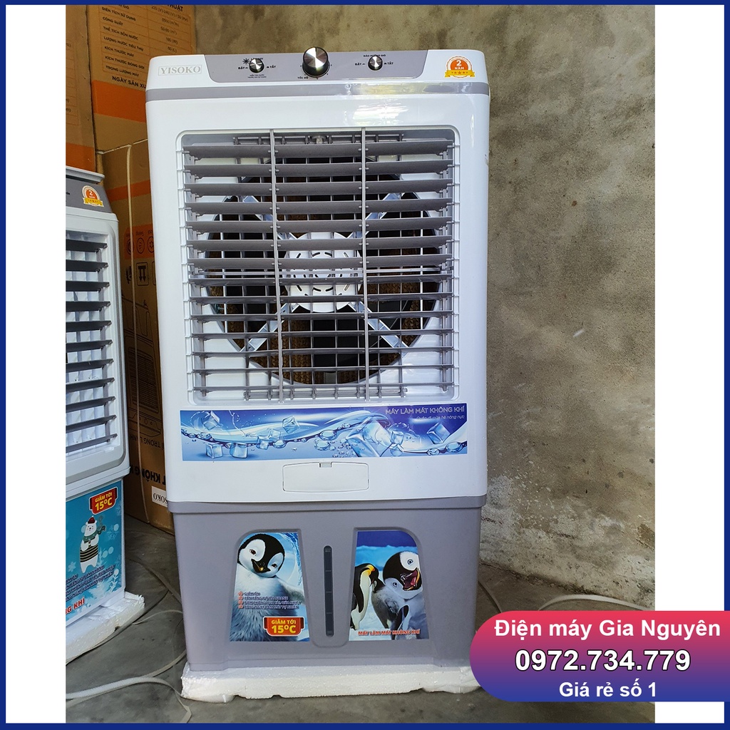 Quạt hơi nước YISOKO HA 8600 80 lít, công suất 150W, làm mát không khí