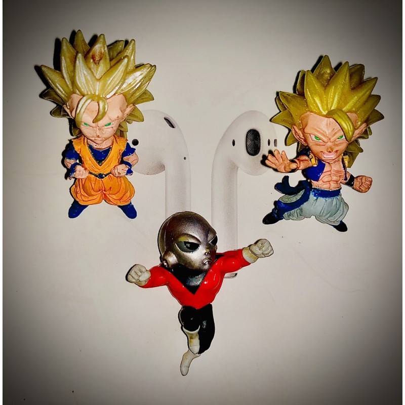 Bandai mô hình móc khóa Dragon Ball UDM 32 4cm -set Goku ssj3, gogeta ssj3, jiren