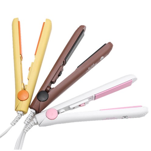Máy Uốn Tóc Mini, Máy Duỗi Tóc Mini Tạo Kiểu Nhỏ Gọn Có Hộp Đựng Xinh Xắn
