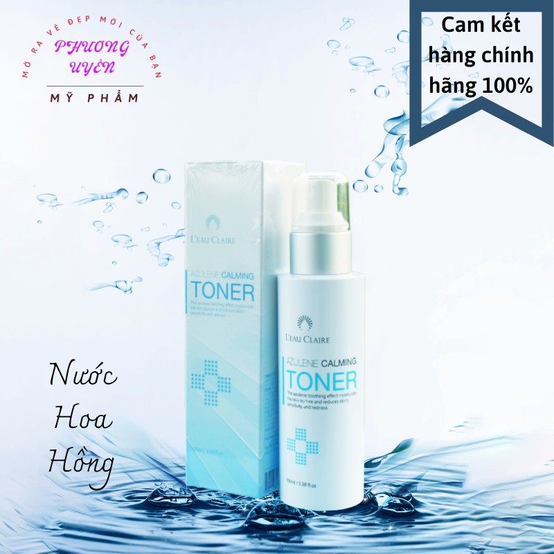 Nước Hoa Hồng 100ml 💯 CHÍNH HÃNG HÀN QUỐC 💯 Azulene Calming Toner Làm Mềm Da Khô Ráp, Cấp Ẩm Và Giữ Ẩm Hiệu Quả