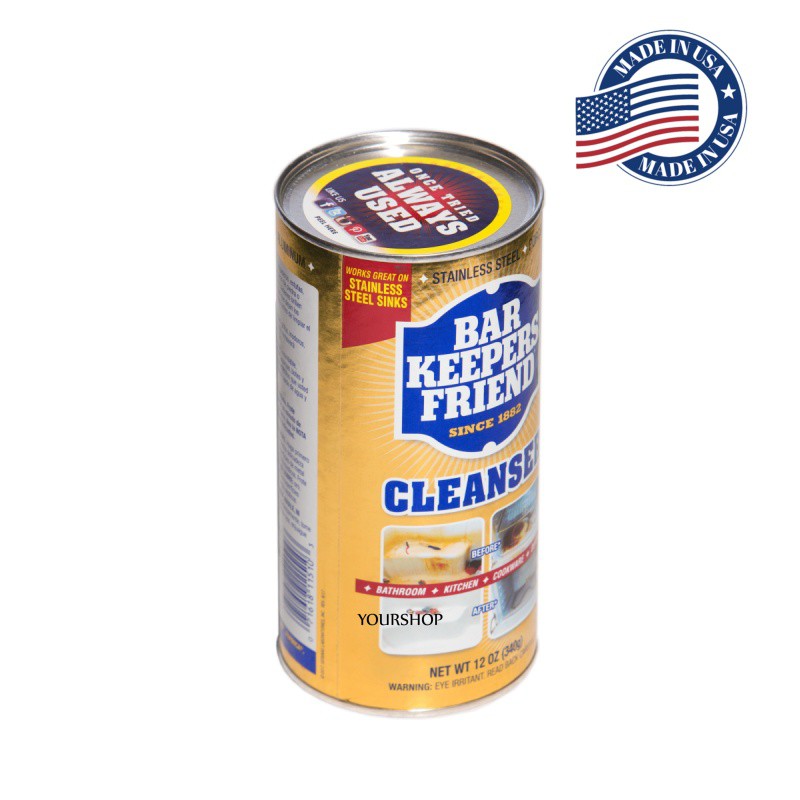Bột làm sạch đa năng Bar Keepers Friend 💖Hàng Mỹ 💖Yourshop.vn