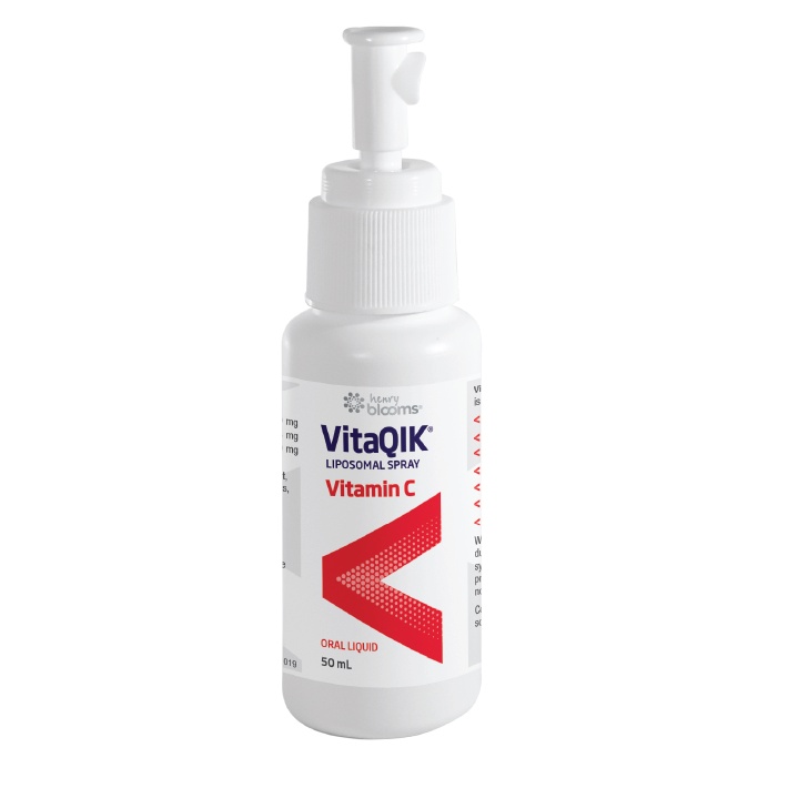 Vitamin C Dạng Xịt VitaQIK Liposomal Spray Vitamin C Henry Blooms Giúp Tăng Sức Đề Kháng (50ml/Chai)