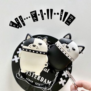 Vỏ đựng hộp sạc tai nghe hình chó mặt xệ cho AirPods 1/2