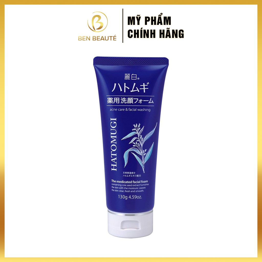 Sữa Rửa Mặt Ngừa Mụn Hatomugi Acne Care & Facial Washing 130g