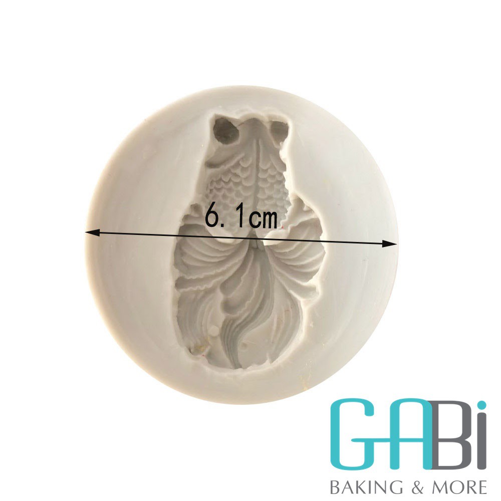 Khuôn fondant silicon cá vàng (nhiều cỡ)