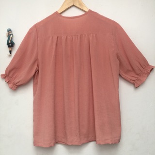 Sơ mi vintage Nhật cam đất Numéro Deux