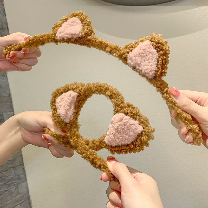 Băng Đô Tai Mèo Bằng Lông Nhung Dễ Thương Xinh Xắn Dành Cho Nữ