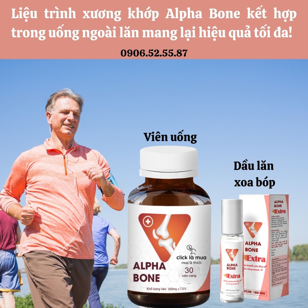 Dầu nóng xoa bóp xương khớp Alpha Bone Extra Shop MAMI MON cao lăn nóng xoa bóp Hàn Quốc