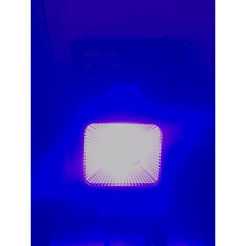 Đèn pha led ánh sáng xanh dương công suất 50W vỏ nhôm đúc dày cao cấp chuyên công trình ngoài trời chống nước ip66