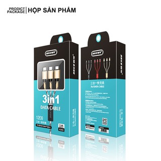 Dây cáp sạc đa năng 3 trong 1 (Lightning - Micro USB - Type-C - Loại cực tốt)