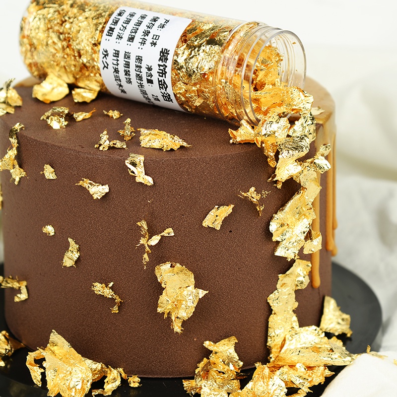 Lọ lá vàng 2g trang trí bánh kem