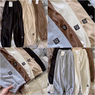 [RẺ VÔ ĐỊCH] Quần bom tăm đủ màu_Quần Jogger tăm thêu bò sữ.A đủ màu from thụng Unisex(ảnh thật)