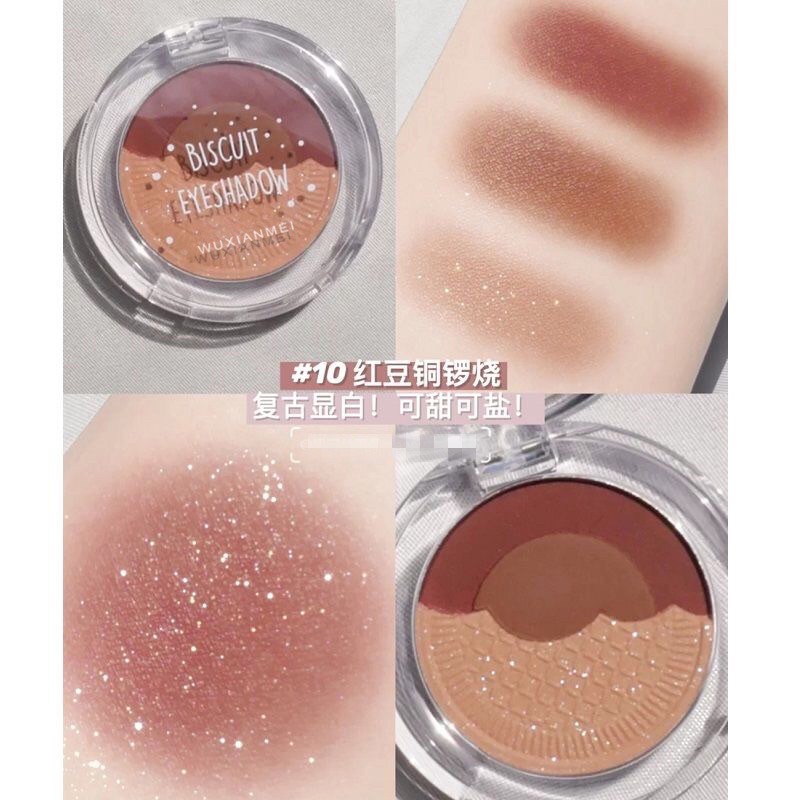 Bảng Mắt Nhũ 3 Ô Biscuit Eyeshadow siêu Hot (B3)