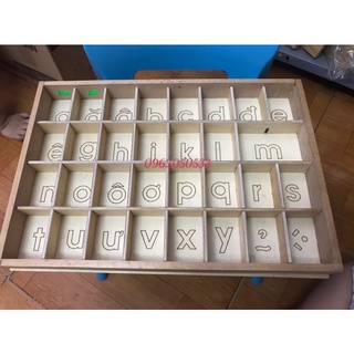 Khay đựng chữ rời tiếng việt.