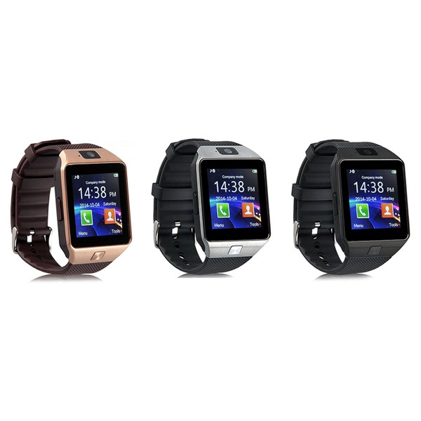 Đồng Hồ Thông Minh SmartWatch DZ09 Đen Phối Bạc